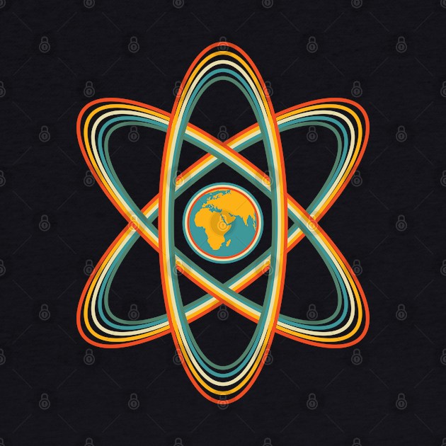 Atom Earth Retro by dkdesigns27